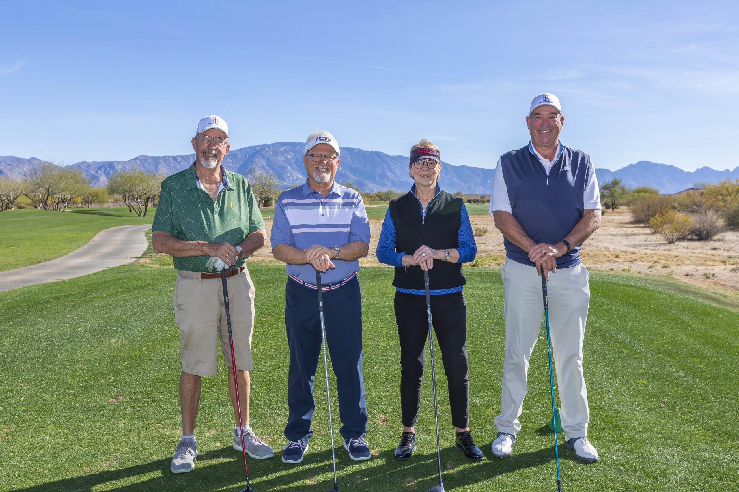 Group Photo of 4 Players - Retirement Golf Community Oracle AZ